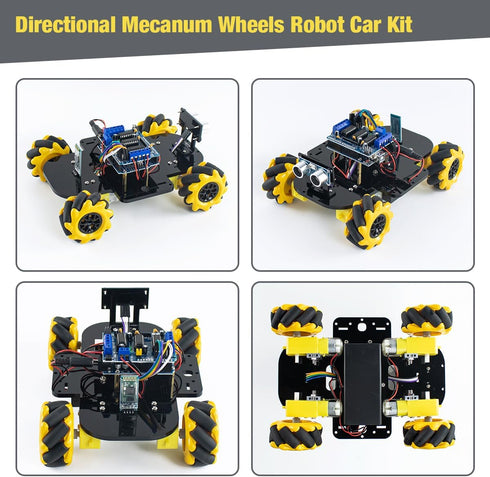 4WD LAFVIN Mecanum Robot Car Kit Smart DIY Project Compatible with Arduino IDE