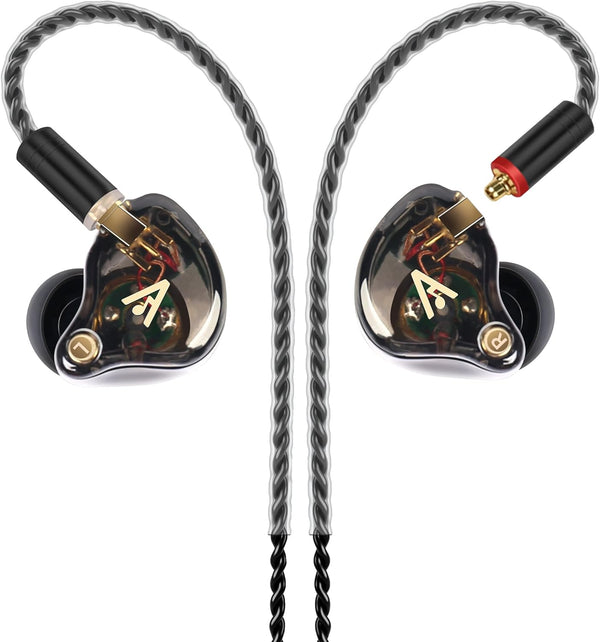 Vibes 202 Wired Earbuds - HiFi in Ear Monitor Headphones with Professional Noise Isolating Sound