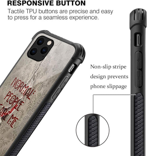 CARLOCA iPhone 12 Pro Case: American Horror Story Graphic Design, Shockproof Anti-Scratch Hard Back Case for iPhone