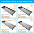 JINGCHENGMEI 2 Pack 1U 6" (154mm) 19" Black(6V2PC) of Vented Cantilever Server Rack Mount Shelf Deep for Network