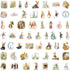 LTZSTONE Pack (55PCS) Peter Rabbit Stickers Vinyl Decals for Laptops, Water Bottles, Hydro Flask, Phone, Skateboard