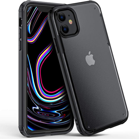 ORIbox for iPhone 12 mini Case Black, 4 Corners Shockproof Protection for Women Men Girls Boys Kids