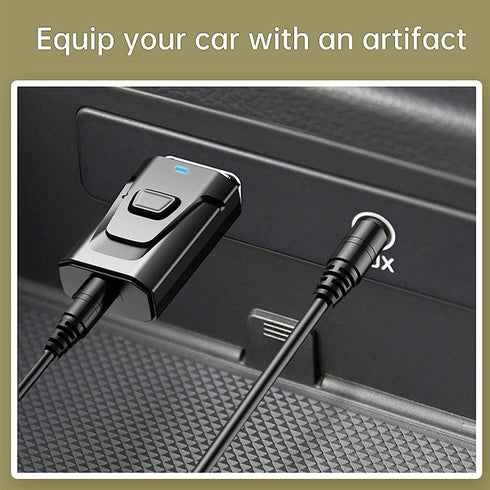 4-in-1 USB BT 5.0 Adapter Wireless Stereo Audio Transmitter Receiver with 3.5mm AUX for Car PC TV Speaker Home Audio