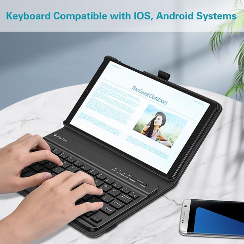 Fintie Folio Keyboard Case for Samsung Galaxy Tab A7 Lite 8.7 Inch 2021 Model (SM-T220/T225/T227), Black