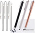 The Friendly Swede High Precision Stylus Pens - 3pcs 5.5" Stylus Pen for iPad with Replaceable Tips, Gold/Silver/Black