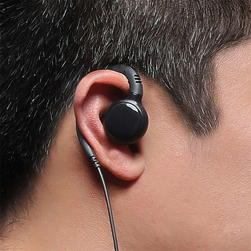 2-Pack Walkie Talkie Earpieces, 2.5mm/3.5mm 2-Pin Headset with PTT Mic for Motorola Radios