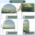 Jnbasdffb 6.6 Spring Floral Wedding Arch Cover,Stretchy Spandex Arch Backdrop Stand Covers FT,Whit Green Flowers Modern