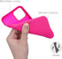 kwmobile Case for Apple iPhone 12 / 12 Pro - Slim Protective TPU Silicone Phone Cover (Neon Pink)