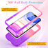 Ruky for iPhone 11 Glitter Case with Built-in Screen Protector, Full Body Rugged Liquid Cover, Shockproof Protective