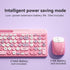 XISOGUU 2.4GHz Retro Wireless Keyboard with Round Keycaps, Full-Size USB Cute Wireless Keyboard Mouse for Computer