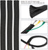ZIIYAN 163 PCS Cable Management Kit - 3 Wire Organizer Sleeves, 8 Self Adhesive Holders, 100 Fastening Cable Ties