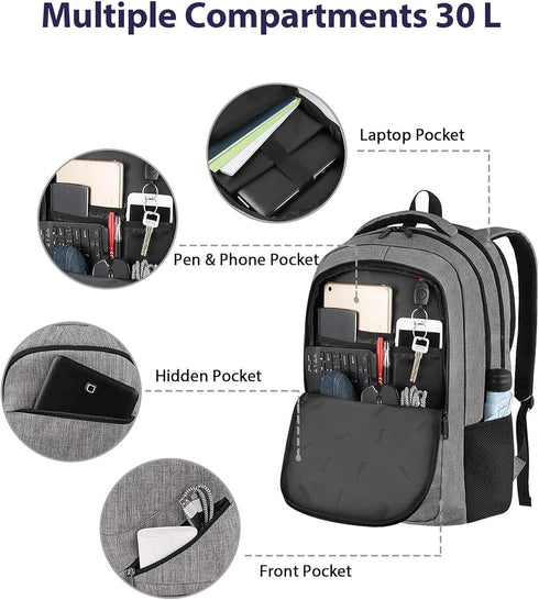 Backpack, 17 Inch Backpack, MATEIN Travel Laptop Work TSA Approved Carry on Large Computer Business Bag for Men Women