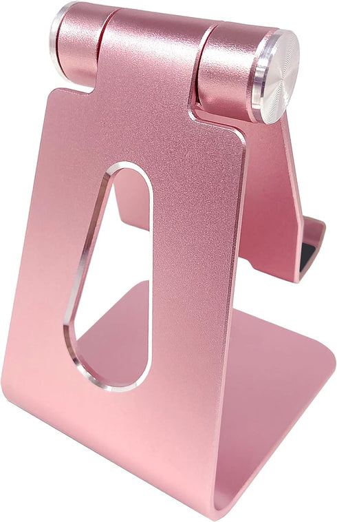 Adjustable Multi-Angle Aluminum Cell Phone Tablet Stand, Non-Slip Dock Holder Cradle Charger Station Mount, Foldable