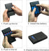 Battery Charger Case, Portable DIY Power Bank Box with LCD Display, 2 USB Output, Smart Charger for 3.7v Li-ion