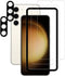 Samsung Galaxy S23 5G Easy Alignment Frame, 2-Pack Tempered Glass Screen Protector & Camera Lens Protector Film.