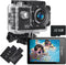 Jadfezy Action Camera FHD 1080P with 32GB Card, 98FT/30M Underwater Waterproof Camera with