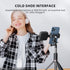 TELESIN Phone Tripod Mount Holder Adapter, Adjustable Cell Phone Stand with Cold Shoe for iPhone 14/13/12/11 Pro