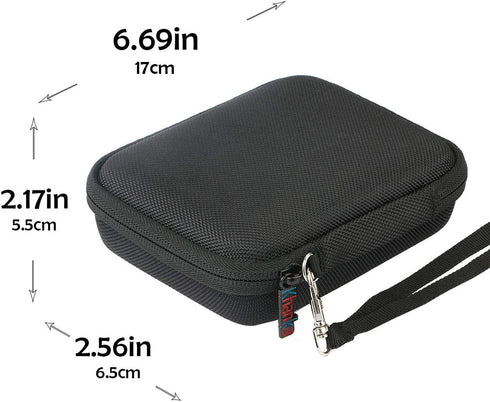 khanka Hard Travel Case Replacement for Canon PowerShot ELPH 180/190/360 Digital Camera in Black