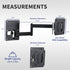 VIVO Sturdy Plastic Polymer and Steel RV TV Mount with Articulating Arm, Holds up to 22 lbs, Black