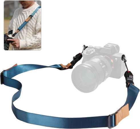 Quick Release Camera Strap - Compatible for Peak Design Buckle 1.73 inch