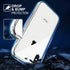 TENOC Phone Case Compatible with iPhone Xs Max, Non-Yellowing Clear Protective Bumper Hard Back Cover for 6.5 Inch