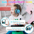 IFECCO Wireless Kids Headphones with Microphone, Cute Light Up Dinosaur Bluetooth Headphones with Case for Travel Gifts