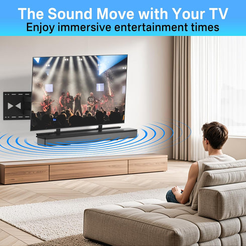 Sound Bar Mounts Under TV for Samsung, Vizio, LG, Bose - Adjustable Mounting Bracket Holds Up to 35 Lbs