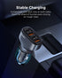 SUNDA 120W USB C Fast Car Charger, 4-Ports Car Charger Adapter, Dual Type C PD60W/PPS60W for iPhone 16/15 Pro/Max