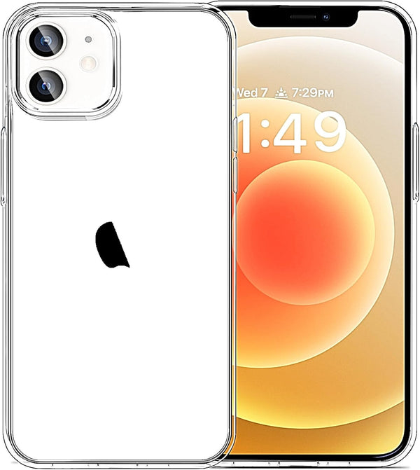 Compatible iPhone 12 Case & 12 Pro Clear Soft Transparent Shockproof Protective Slim Thin Bumper Cover for 6.1 inch