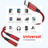 MOSWAG Type C to Dual 3.5mm Aux Headphone Jack Adapter, Hi-Res 2 Way Audio Y Cable for iPad, Samsung, Google
