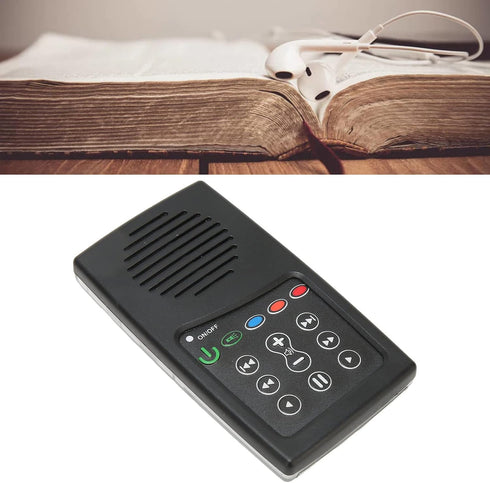 8G Portable Bible Player,Mini Portable Solar Powered Electronic Bible Audio Player Built in Capacity for Bible