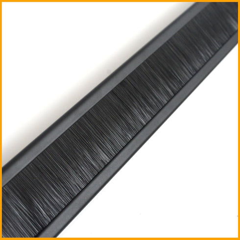 RIVECO 1U Brush Panels for Rack Cable Management, 2 PCS Server Rack Cable Organizer for 19 Inch Network Rack Mount Black