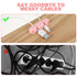 3PCS Cable Clips, Cute Pink Cord Wire Organizer, Electrical Cable Management Holders for Office and Home Desk