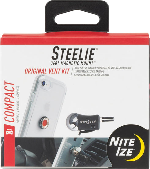 Nite Ize Steelie Original Vent Kit - Magnetic Phone Mount for Car Vents and Dashboard Accessories