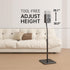 USX MOUNT Universal Speaker Stands, Height Adjustable 30.0" to 39.1" for Satellite & Small Bookshelf Speakers, 1 Pair