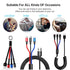 Multifunction USB Charging Cable Set,3 Pack 3 in 1 Nylon Braided Cord,Multiple Fast Charger Cords for Home,Office,Car