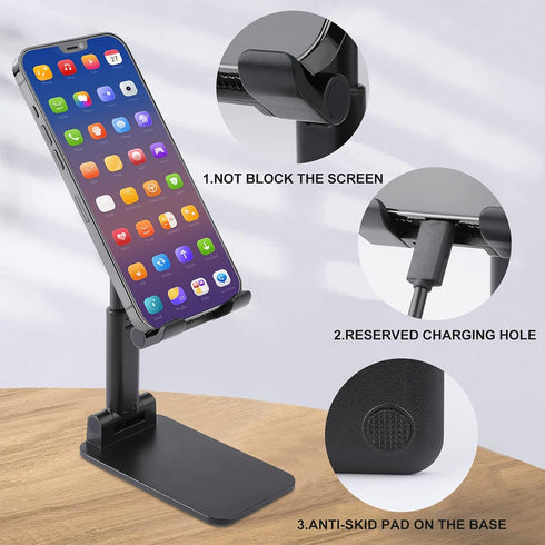 DuduYH Bouquet of Yellow Sunflowers Cell Phone Stand Foldable Adjustable Phone Stand for Desk