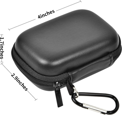 Carrying Case for Crucial X10/X9 Pro Portable SSD, External Hard Storage Holder Bag for USB-C Cable (Box Only)