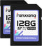fanxiang 128GB SDXC Memory Card SD Card, UHS-I, C10, U3, V30, Full-HD &