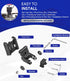 7400931 MHX XNT Transducer Bracket, Transom Mounting Hardware Kit for XHS Model Transducers, Black