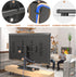 Universal Swivel TV Stand/Base for 40 to 86 inch TVs, 110 Degree Swivel, 5 Level Height Adjustable