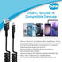 Motorola Coiled USB C to USB A Charger Cable, Fast Charging 3FT for Moto G Razr Ultra, Moto Edge Ultra Pro,