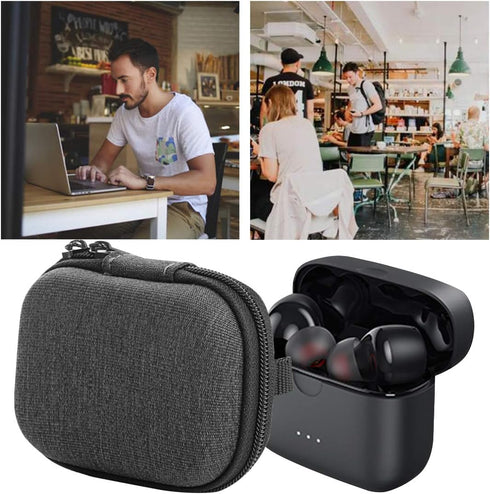 Linkidea Earbuds Carrying Case - Compatible with Anker Soundcore Liberty Air 2, Hard Shell Travel Bag (Dark Grey)