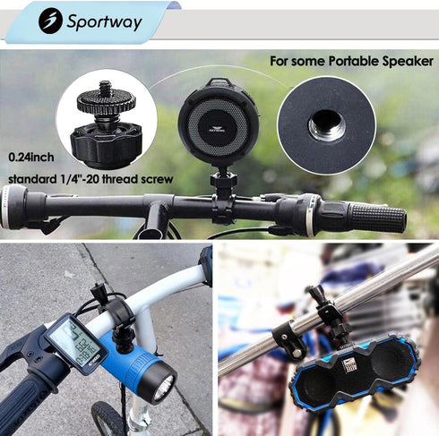 Bike Bracket Bicycle Mount Holder for GoPro Hero, Outdoor Portable Bluetooth Speakers/Cameras