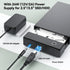 CLAVOOP 3.5 3.0 3.5/2.5 inch 20TB 12V 24W Hard Drive Enclosure, USB Internal/External Hard Drive Case Lay-Flat Dock