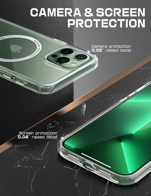 SUPCASE for iPhone 13 Pro Case, Unicorn Beetle Mag, Compatible with MagSafe, Military-Grade Protection, Clear