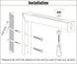Universal Projector Screen L-Bracket Wall Mount, 6 Inch Adjustable Extension for Home Projector and Movie Screens