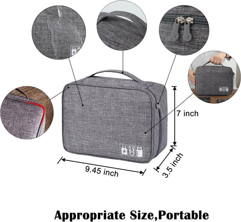 3.5x7 inches Compact Organizer Case for Small Electronics
