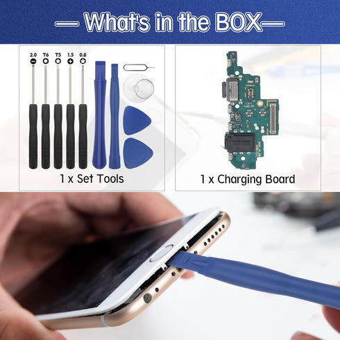 Dock Connector for Samsung Galaxy A52 5G A526U, USB Charging Port Flex Cable Replacement with Tools