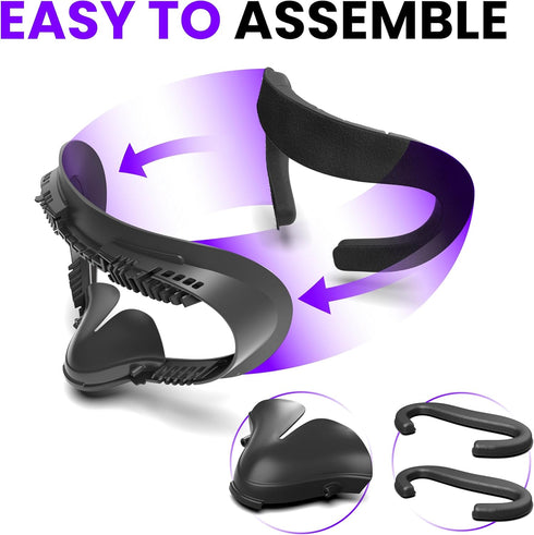 Alpatronix Cooling Facial Interface for Meta Oculus Quest 2, 2 Cooling Liquid Gel Soft Face Pads